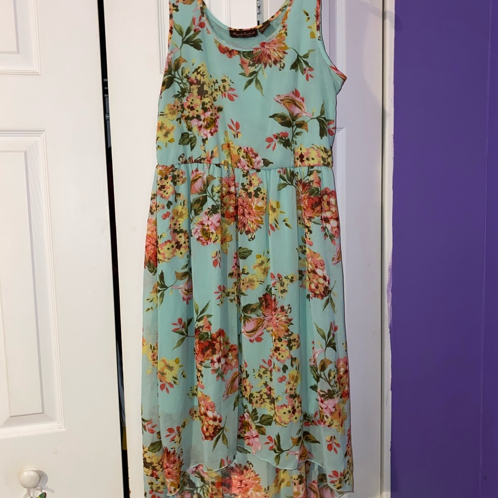 🇺🇸Floral maxi high low dress🇺🇸